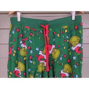 New The Grinch Pajama Pants Mens Size L - Green and Red Christmas Holiday